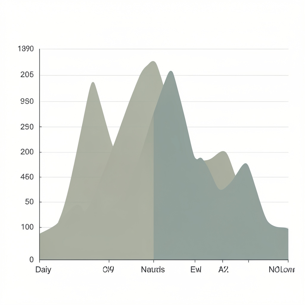 Graph showing natural energy fluctuations throughout a typical day